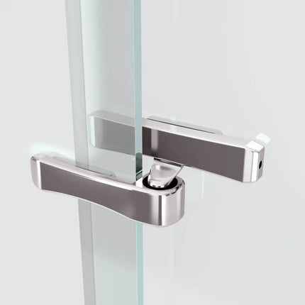 Reveal 71 51 ½-54 ½ x 71 ½ in. 8mm Pivot Shower Door for Alcove Installation with Clear glass in Chrome - Plumbing Market