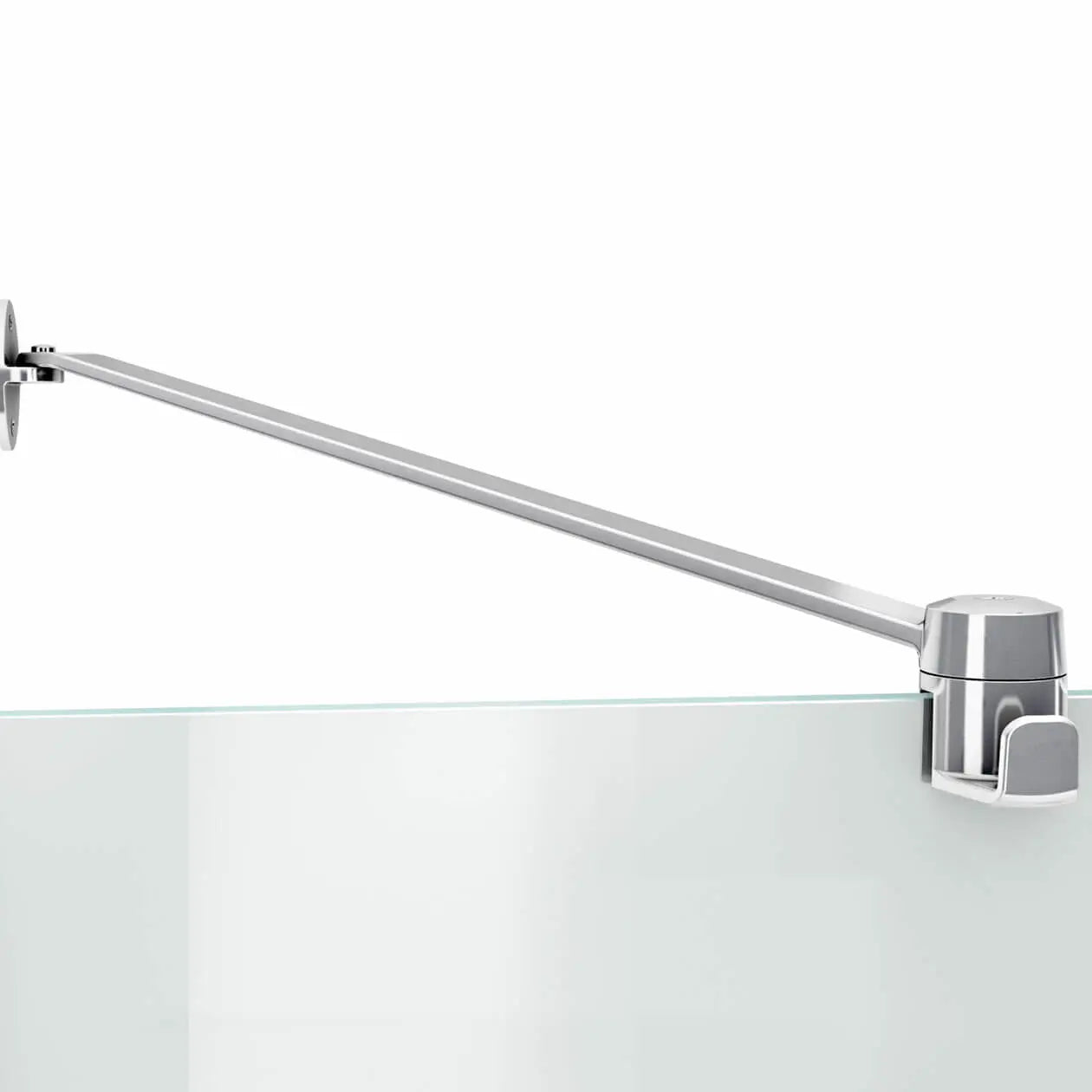 Reveal 71 51 ½-54 ½ x 71 ½ in. 8mm Pivot Shower Door for Alcove Installation with Clear glass in Chrome - Plumbing Market