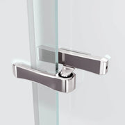 Reveal 71 56-59 x 71 ½ in. 8mm Pivot Shower Door for Alcove Installation with Clear glass in Chrome - Plumbing Market