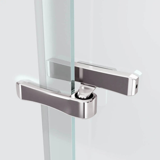 Reveal 71 56-59 x 71 ½ in. 8mm Pivot Shower Door for Alcove Installation with Clear glass in Chrome - Plumbing Market