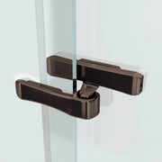 Reveal 71 56-59 x 71 ½ in. 8mm Pivot Shower Door for Alcove Installation with Clear glass in Dark Bronze - Plumbing Market