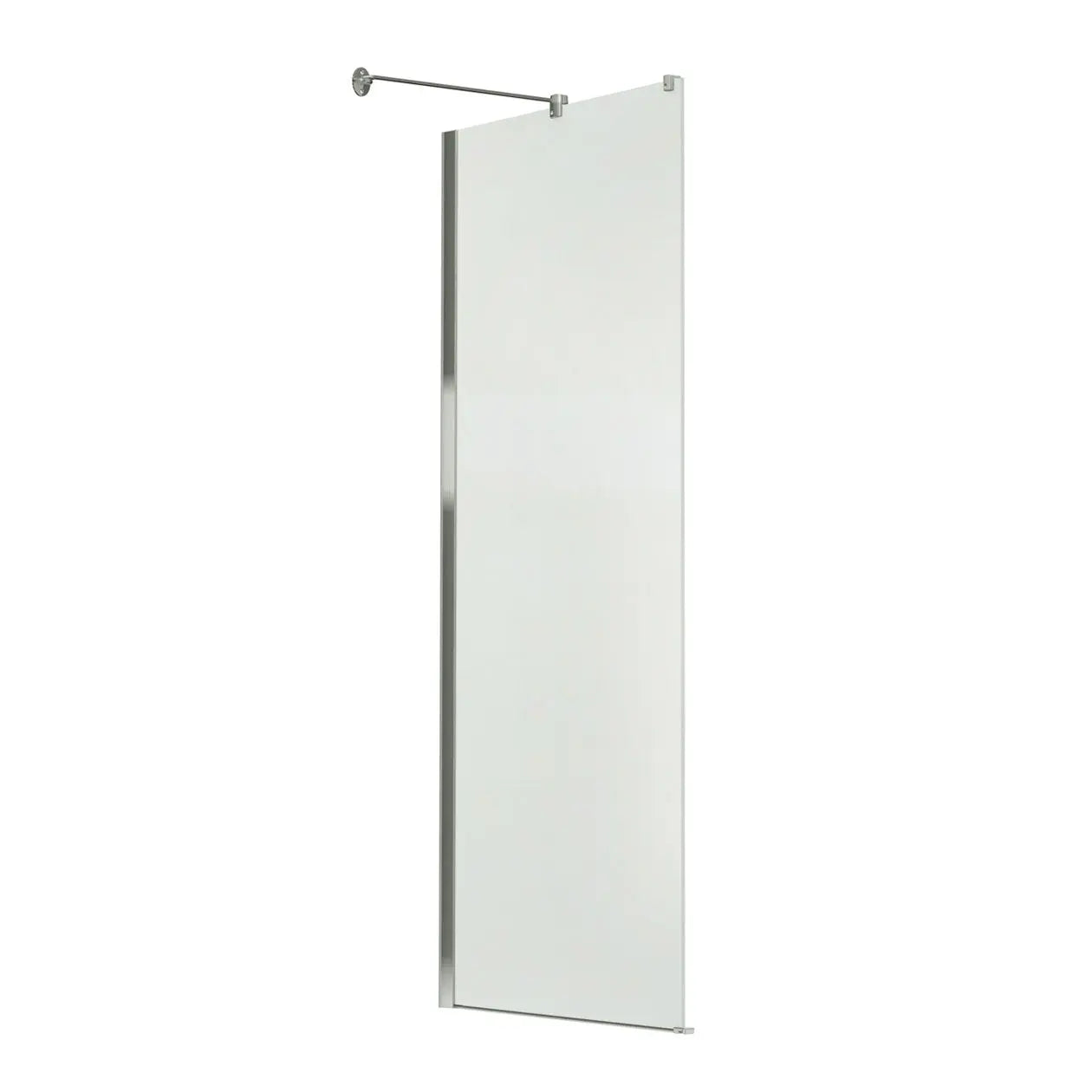Reveal 71 Return Panel for 34 in. Base with Clear glass in Chrome - Plumbing Market