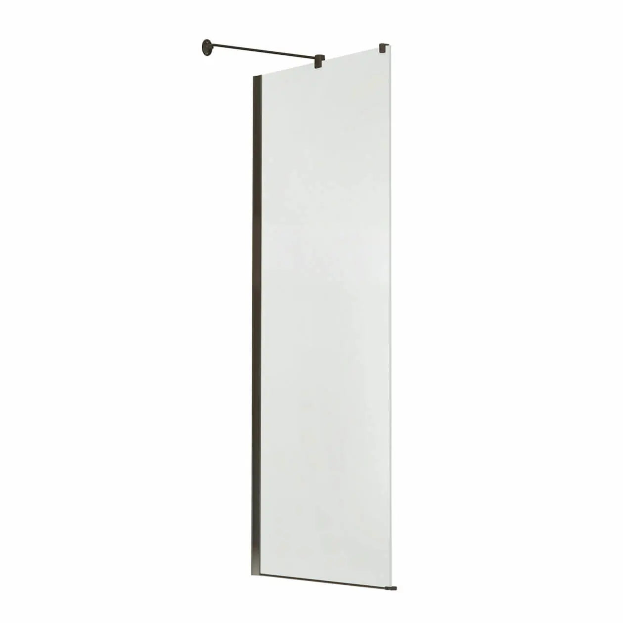 Reveal 71 Return Panel for 34 in. Base with Clear glass in Dark Bronze - Plumbing Market
