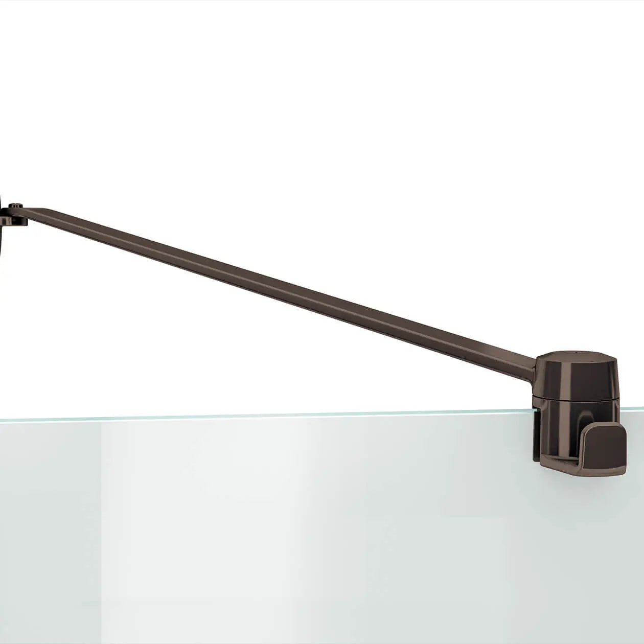 Reveal 71 Return Panel for 34 in. Base with Clear glass in Dark Bronze - Plumbing Market
