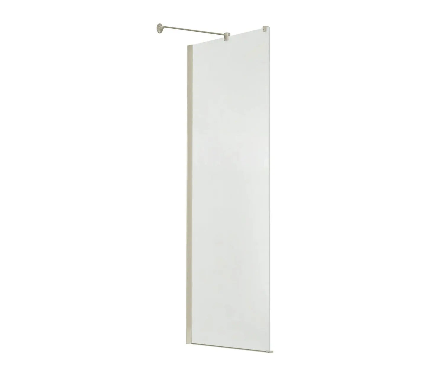 Reveal 71 Return Panel for 36 in. Base with Clear glass in Brushed Nickel - Plumbing Market