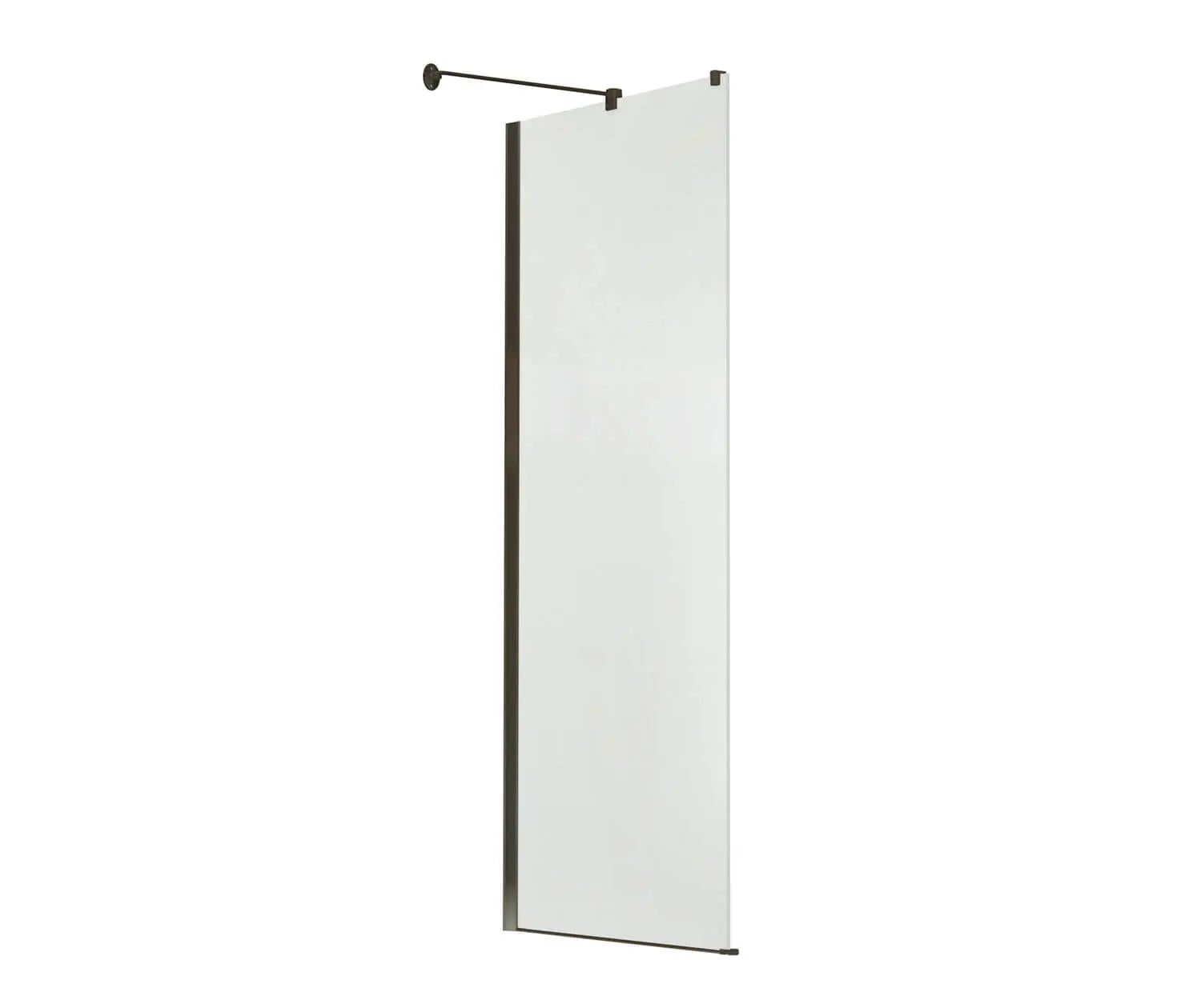 Reveal 71 Return Panel for 36 in. Base with Clear glass in Dark Bronze - Plumbing Market