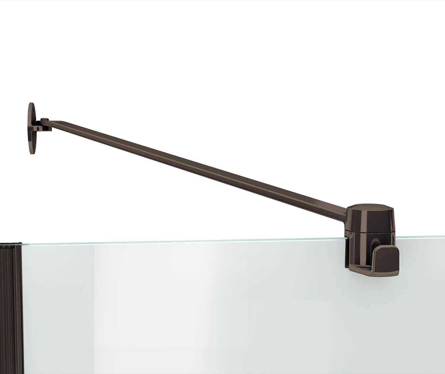 Reveal 71 Return Panel for 36 in. Base with Clear glass in Dark Bronze - Plumbing Market