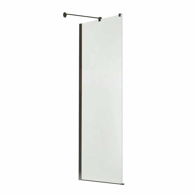 Reveal 71 Return Panel for 36 in. Base with Clear glass in Dark Bronze - Plumbing Market