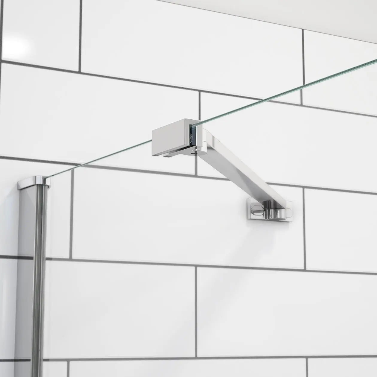 Reveal Sleek 71 32 1/2-35 1/2 x 71 1/2 in. 8mm Pivot Shower Door for Alcove Installation with Clear glass in Chrome - Plumbing Market
