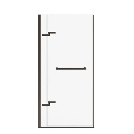 Reveal Sleek 71 32 1/2-35 1/2 x 71 1/2 in. 8mm Pivot Shower Door for Alcove Installation with Clear glass in Dark Bronze - Plumbing Market