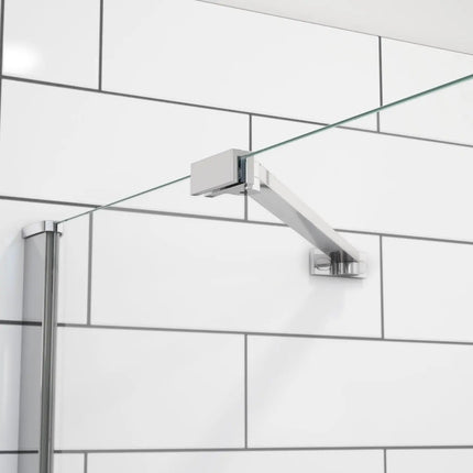 Reveal Sleek 71 38-41 x 71 1/2 in. 8mm Pivot Shower Door for Alcove Installation with Clear glass in Chrome - Plumbing Market