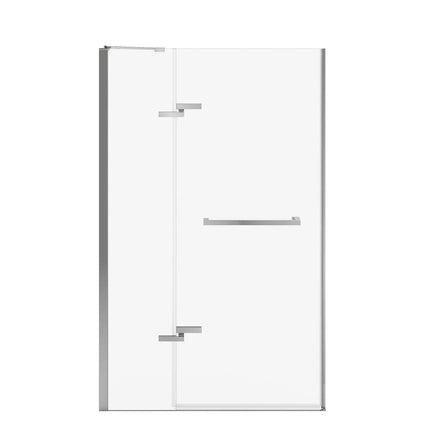 Reveal Sleek 71 41 1/2-44 1/2 x 71 1/2 in. 8mm Pivot Shower Door for Alcove Installation with Clear glass in Chrome - Plumbing Market