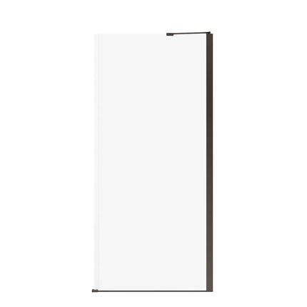 Reveal Sleek 71 Return Panel for 36 in. Base with Clear glass in Dark Bronze - Plumbing Market
