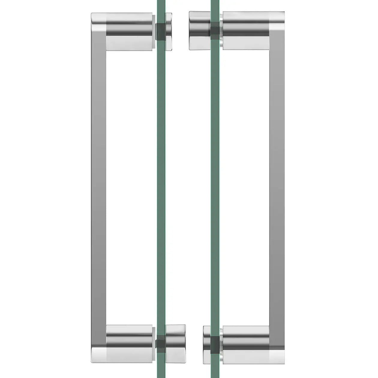 Revelation Round 44-47 x 70 ½-73 in. 8mm Bypass Shower Door for Alcove Installation with Clear glass in Chrome - Plumbing Market