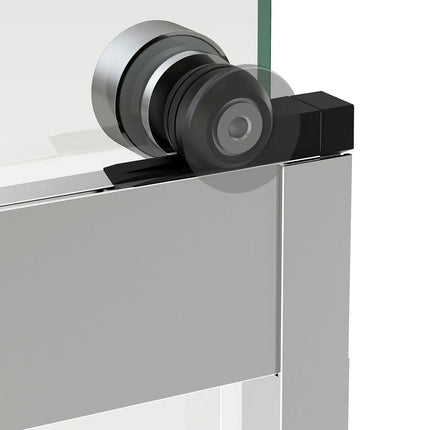 Revelation Round 56-59 x 56 ¾-59 ¼ in. 8mm Bypass Tub Door for Alcove Installation with Clear glass in Chrome - Plumbing Market