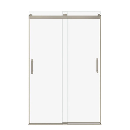 Revelation Square 44-47 x 70 ½-73 in. 6 mm Bypass Shower Door for Alcove Installation with Clear glass in Brushed Nickel - Plumbing Market