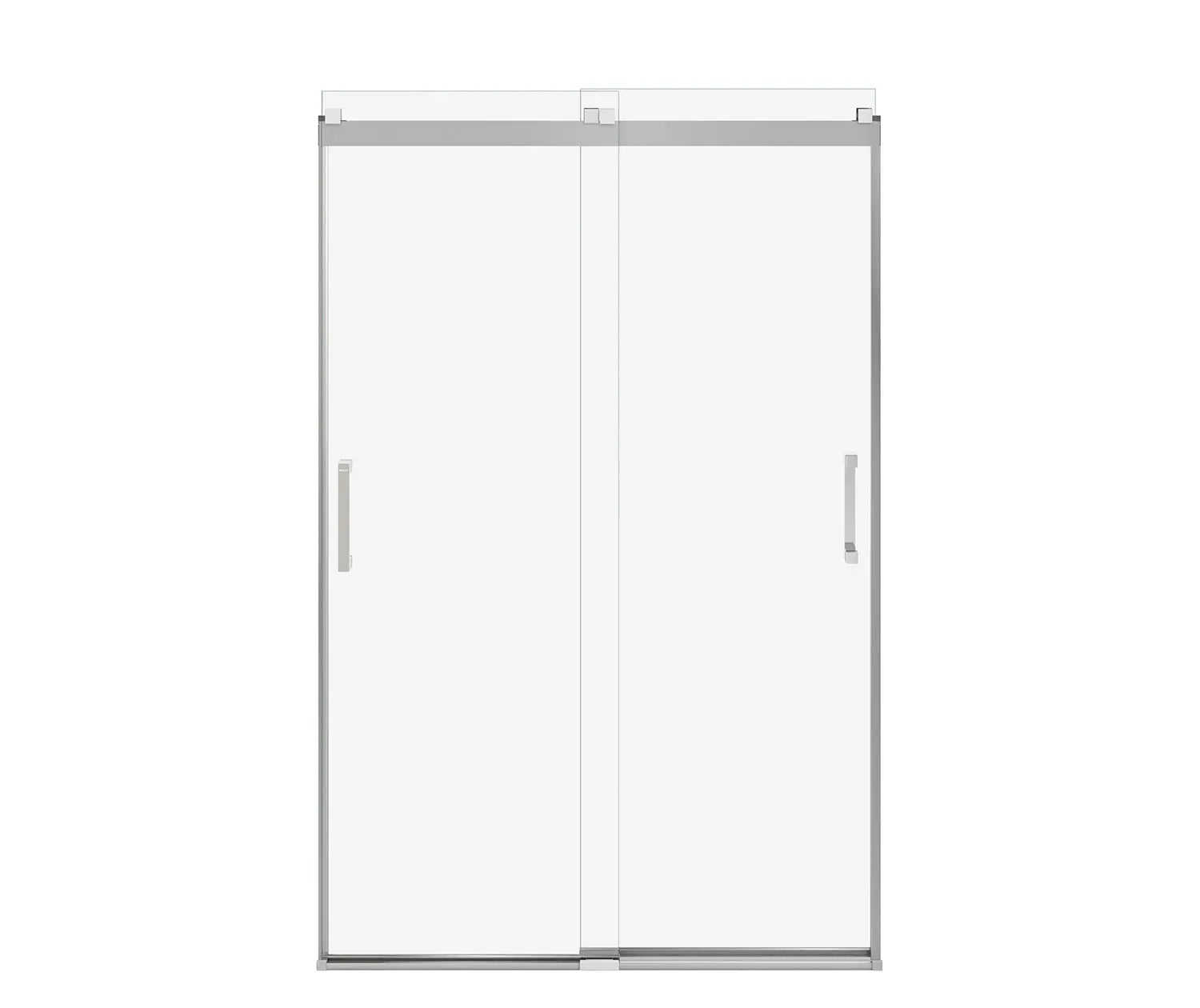 Revelation Square 44-47 x 70 ½-73 in. 6 mm Bypass Shower Door for Alcove Installation with Clear glass in Chrome - Plumbing Market