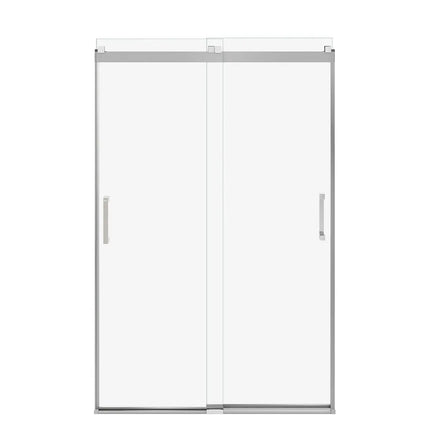 Revelation Square 44-47 x 70 ½-73 in. 6 mm Bypass Shower Door for Alcove Installation with Clear glass in Chrome - Plumbing Market