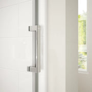 Revelation Square 44-47 x 70 ½-73 in. 6 mm Bypass Shower Door for Alcove Installation with Clear glass in Chrome - Plumbing Market
