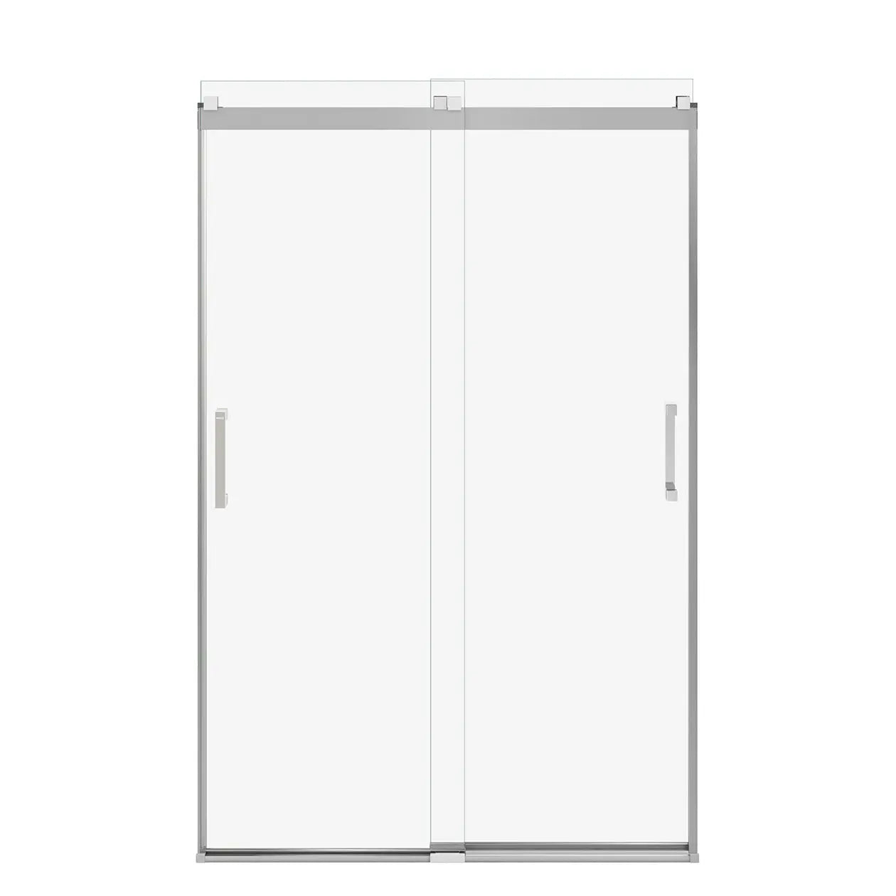 Revelation Square 44-47 x 70 ½-73 in. 8mm Bypass Shower Door for Alcove Installation with Clear glass in Chrome - Plumbing Market