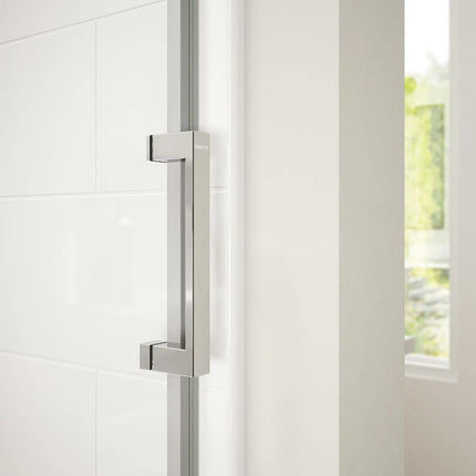 Revelation Square 56-59 x 70 ½-73 in. 6 mm Bypass Shower Door for Alcove Installation with Clear glass in Chrome - Plumbing Market