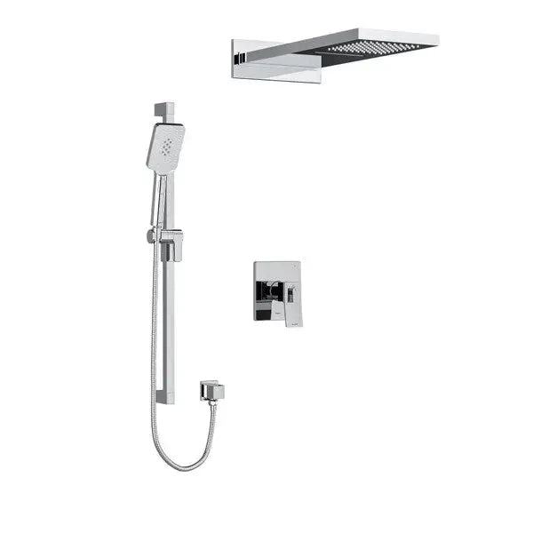 Riobel 1/2" Thermostatic & Pressure Balance Shower Kit 8045 — Chrome - Chrome (KIT8045C-EX)