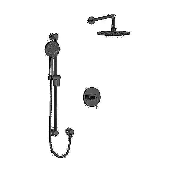 Riobel 1/2" Thermostatic & Pressure Balance Shower Trim Kit 1623 - Black (TKIT1623BK-6)