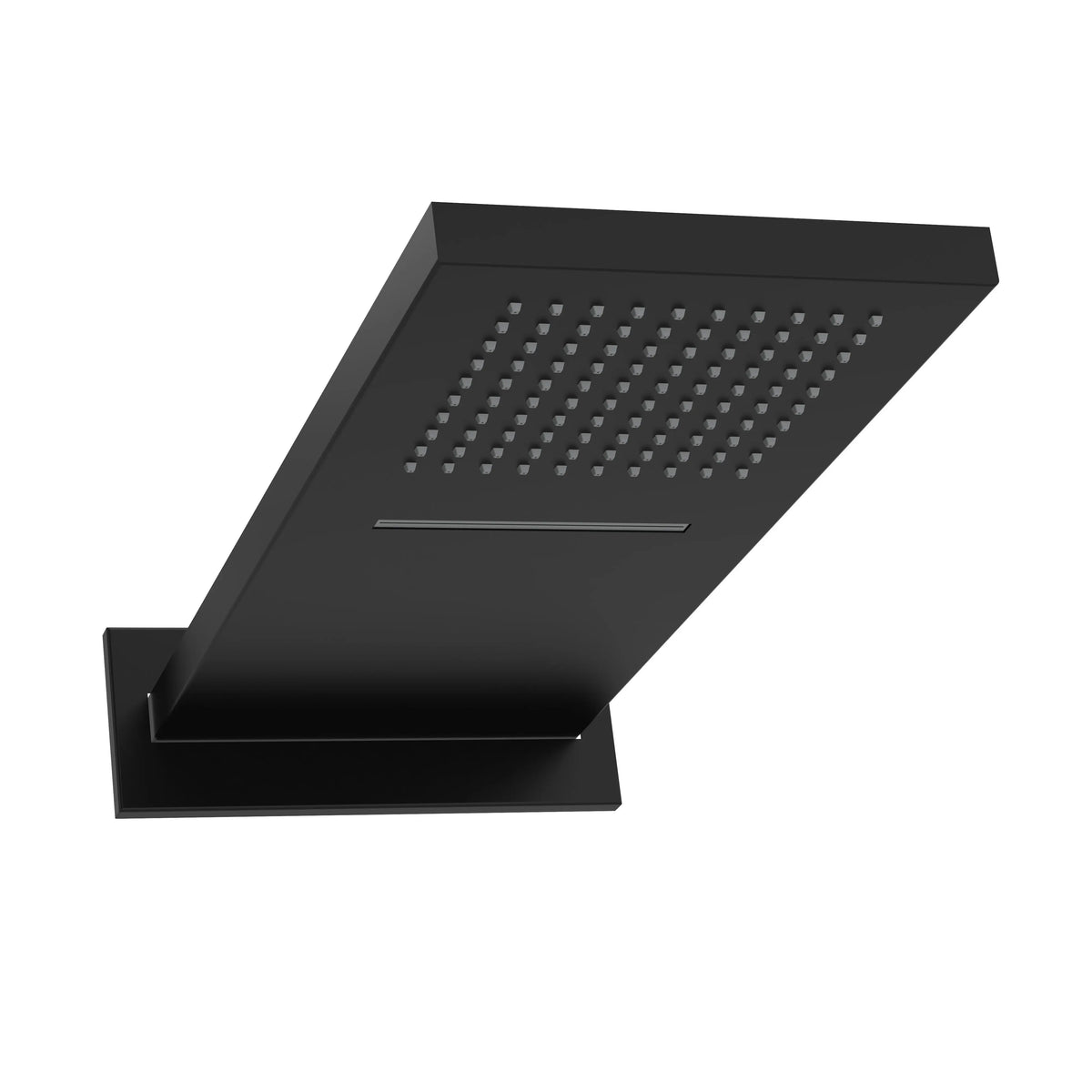 Riobel 22" X 9" Waterfall And Rain Showerhead 404 - Black (404BK)