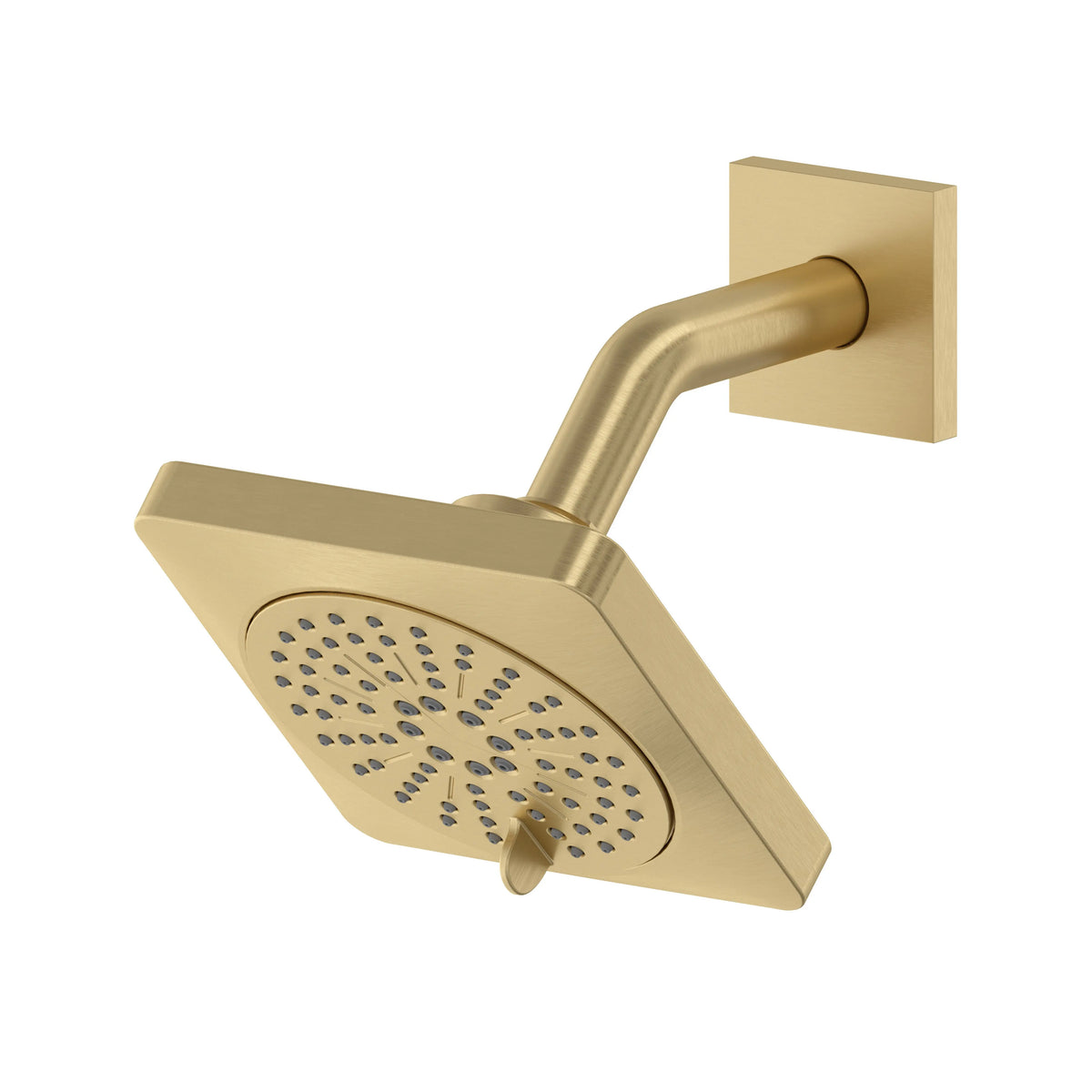 Riobel 5" 6-Function Showerhead With Arm 343 - Satin Brass US4 (343US4-WS)