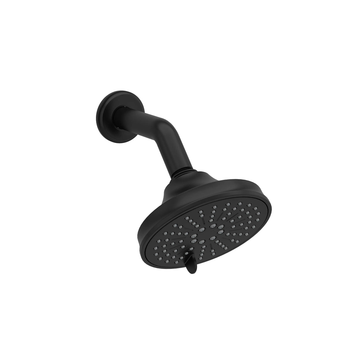 Riobel 5" 6-Function Showerhead With Arm 356 - Black (356BK-WS)