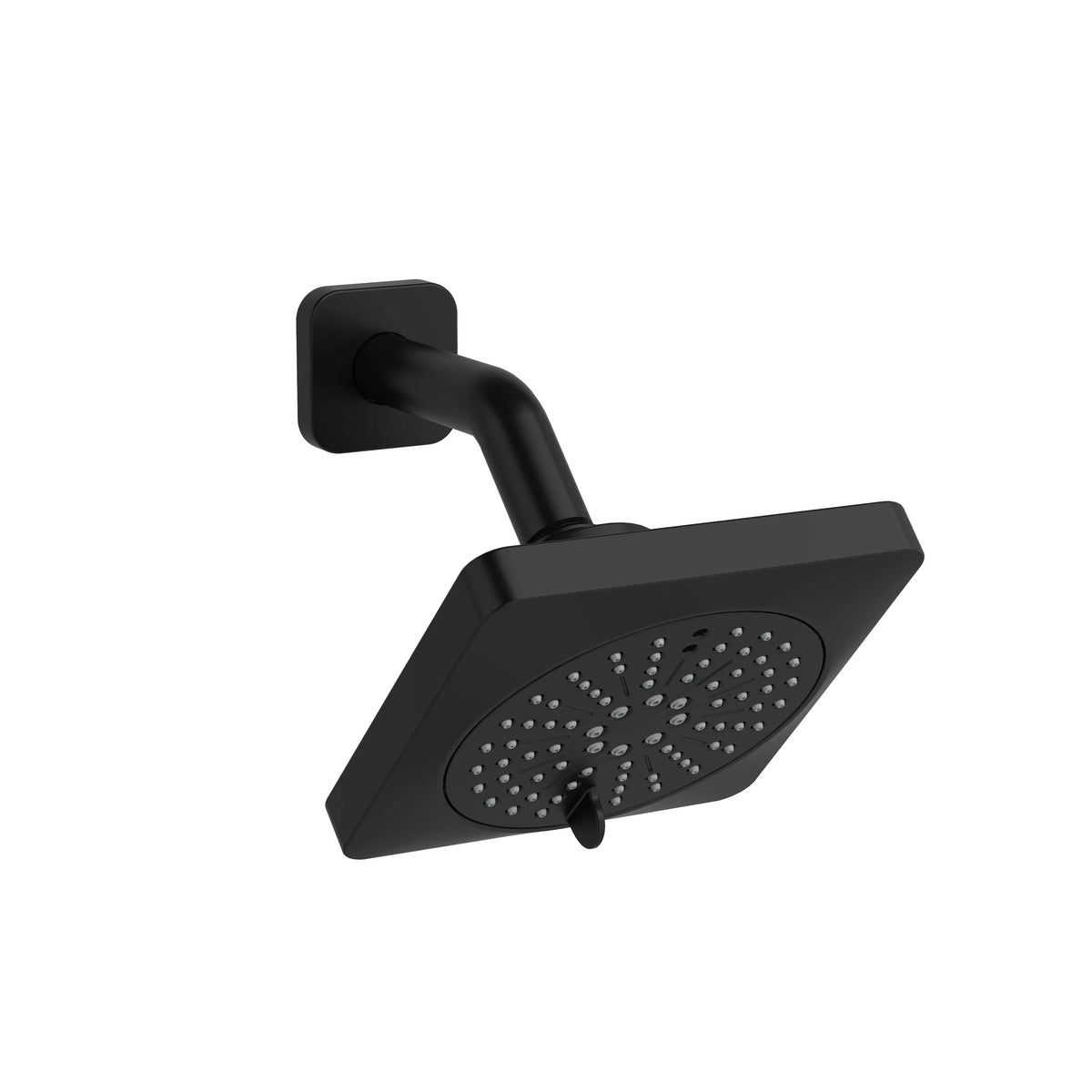 Riobel 5" 6-Function Showerhead With Arm 376 - Black (376BK-WS)