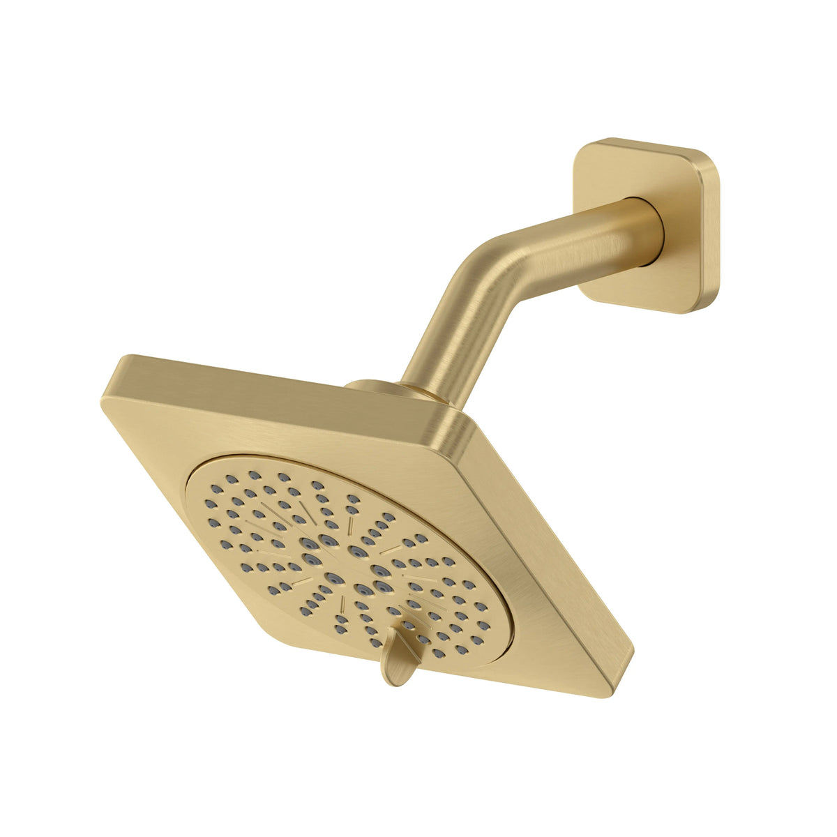 Riobel 5" 6-Function Showerhead With Arm 376 - Satin Brass US4 (376US4)