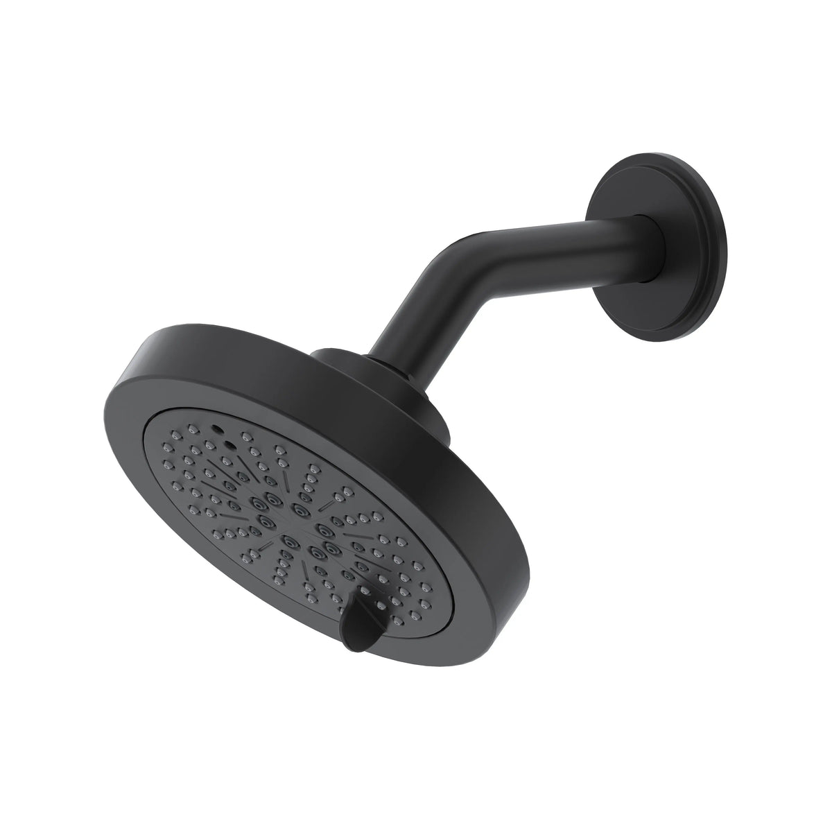 Riobel 5" 6-Function Showerhead With Arm 386 - Black (386BK-15)