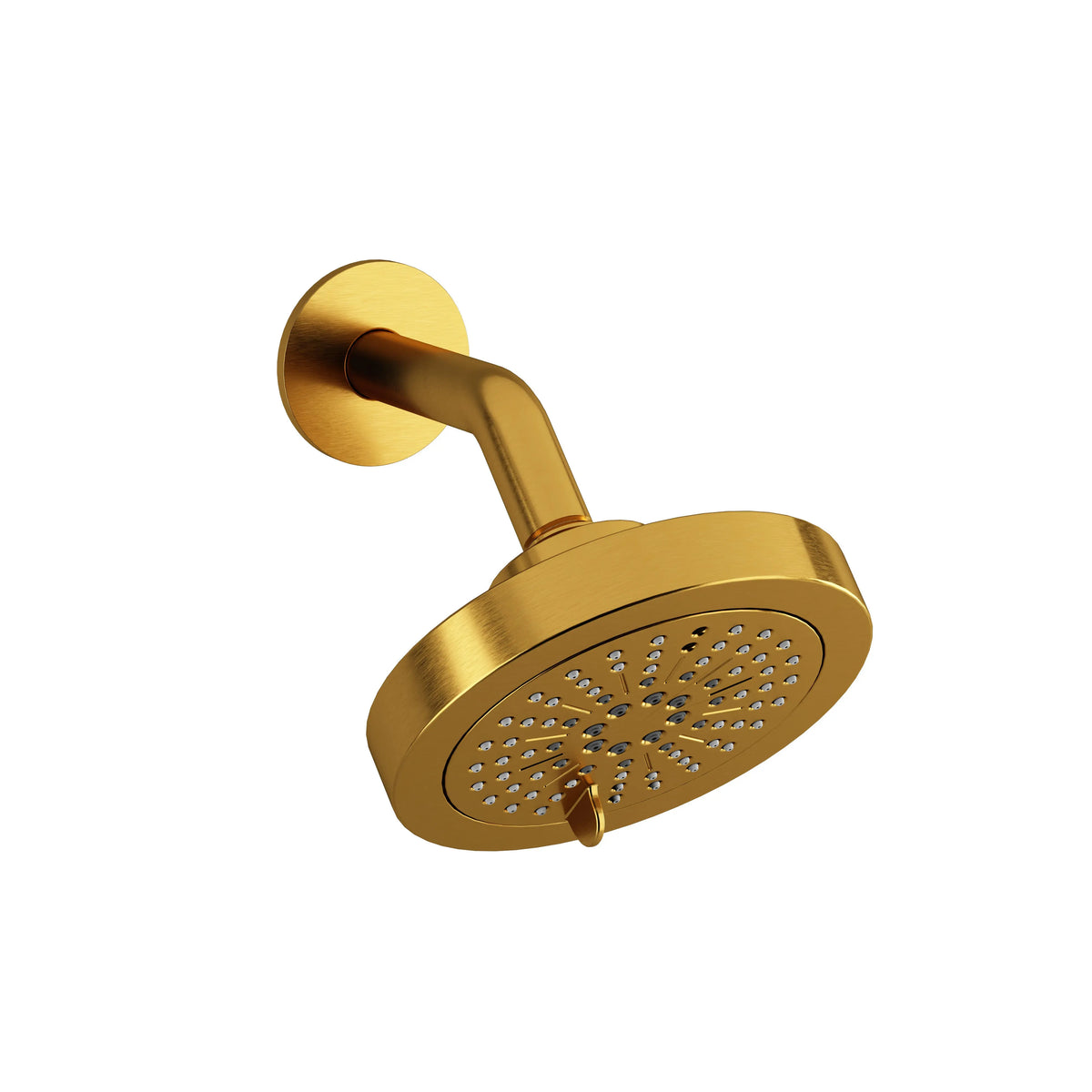 Riobel 6" 6-Function Showerhead With Arm - Brushed Gold (366BG-WS)