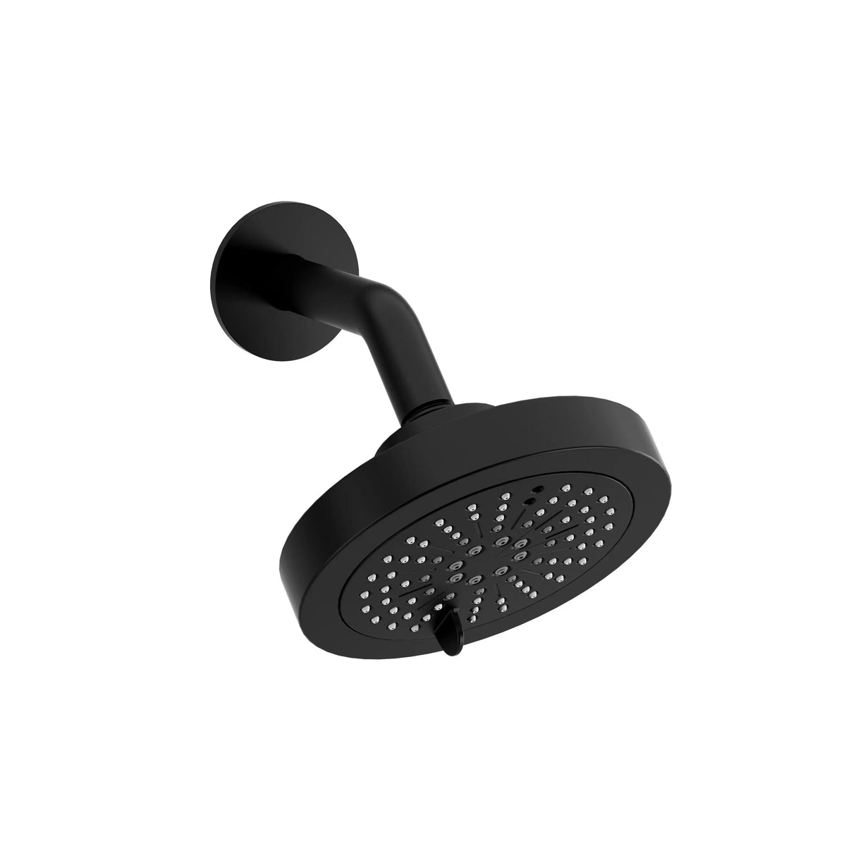 Riobel 6" 6-Function Showerhead With Arm - Black (366BK-WS)