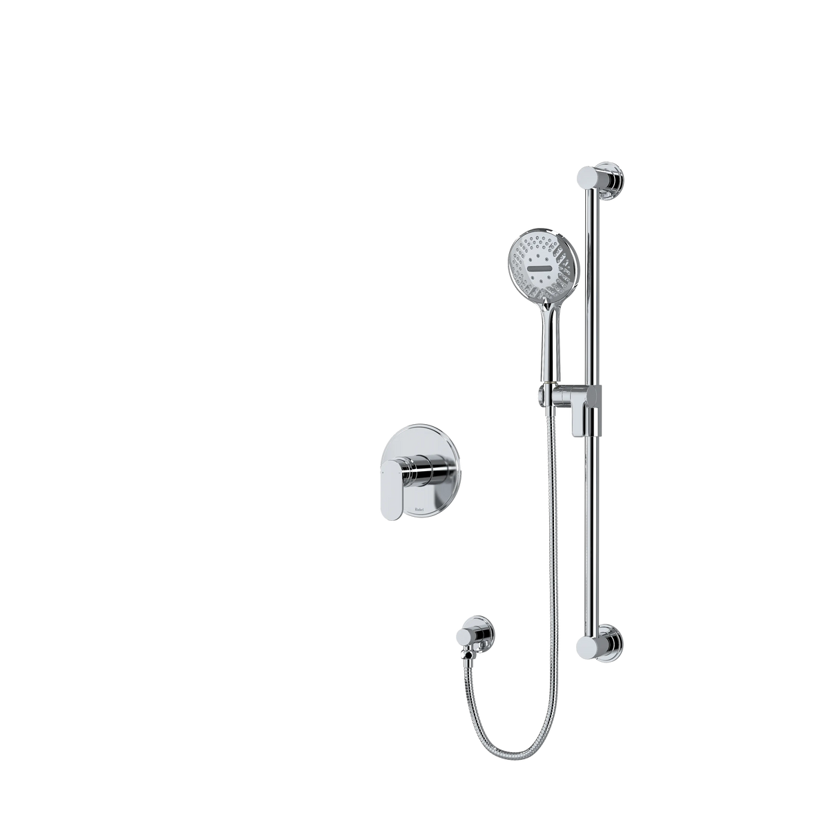 Riobel Arca Pressure Balance Shower with Hand Shower Rail 1/2" - Chrome (AA54C-SPEX)