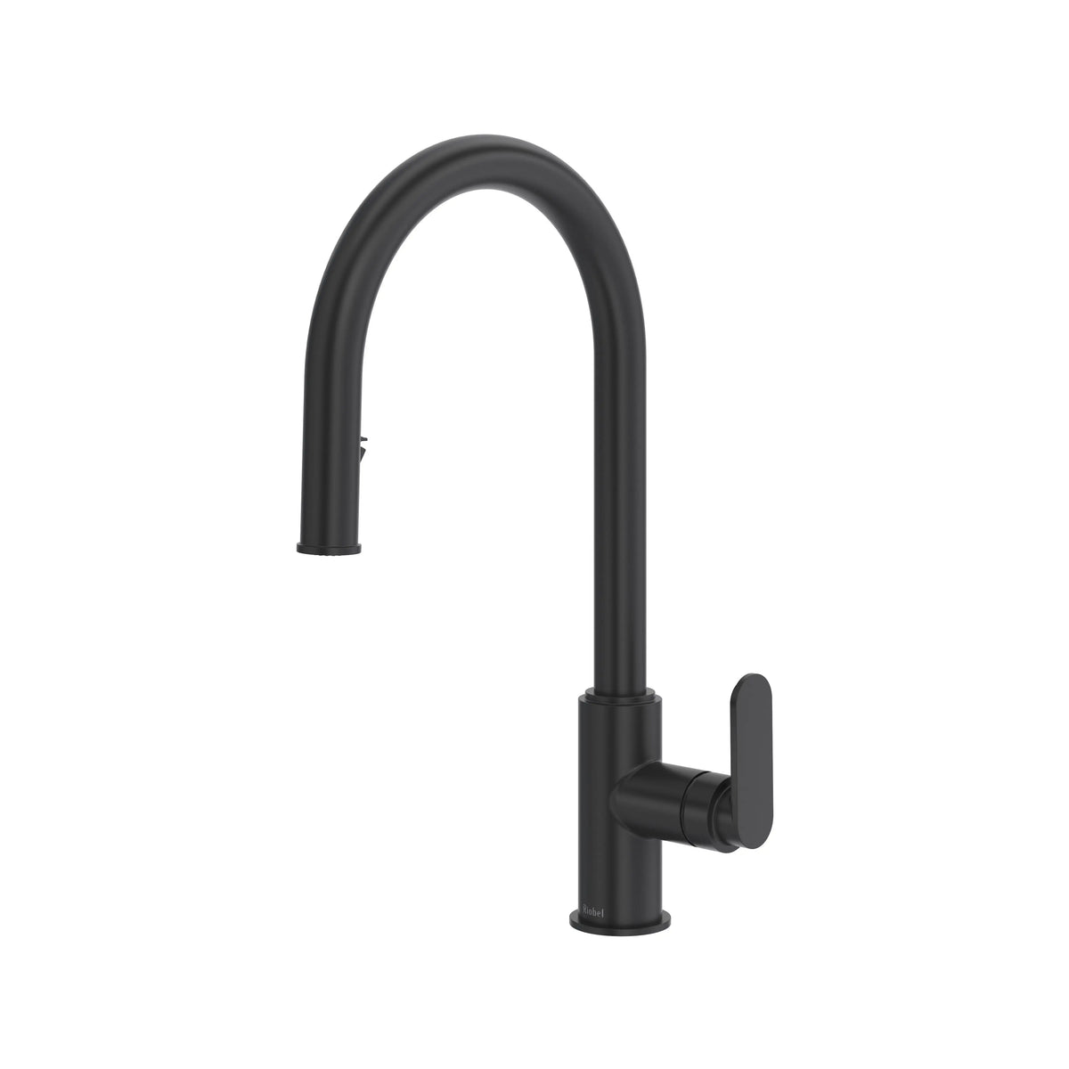 Riobel Arca Pull-Down Kitchen Faucet C-Spout - Black (AA201BK)