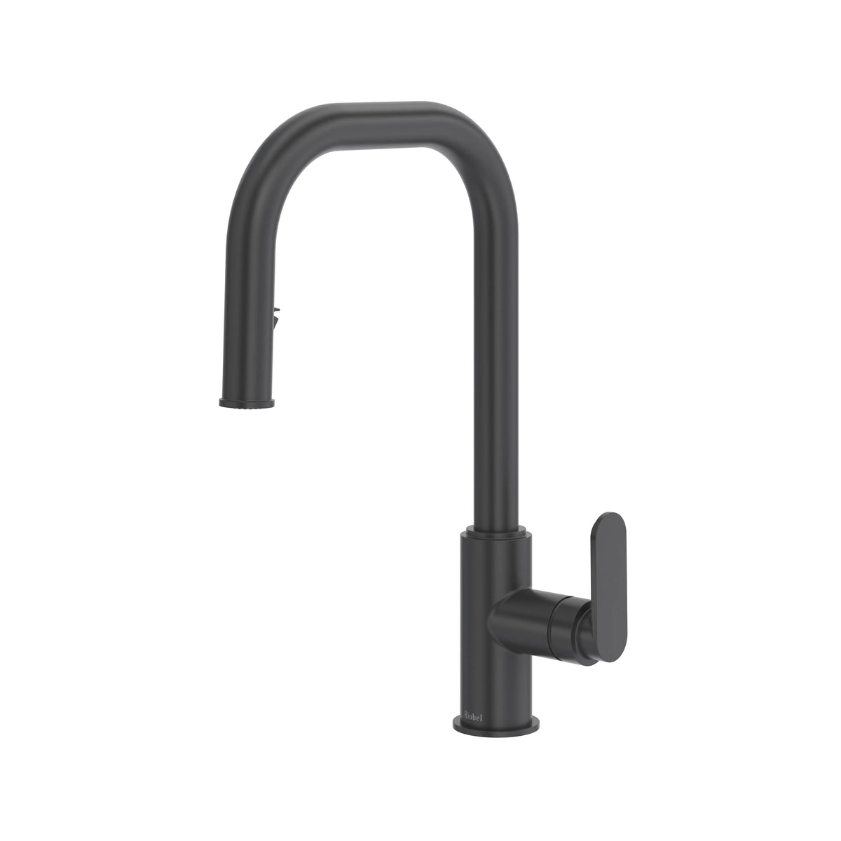 Riobel Arca Pull-Down Kitchen Faucet U-Spout - Black (AASQ201BK)