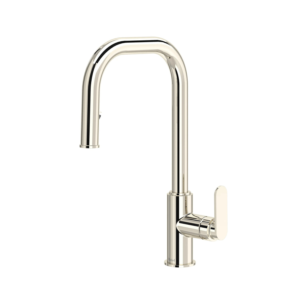 Riobel Arca Pull-Down Kitchen Faucet U-Spout - Polished Nickel (AASQ201PN)