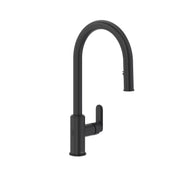 Riobel Arca Touchless Pull-Down Kitchen Faucet C-Spout - Black (AA211BK)