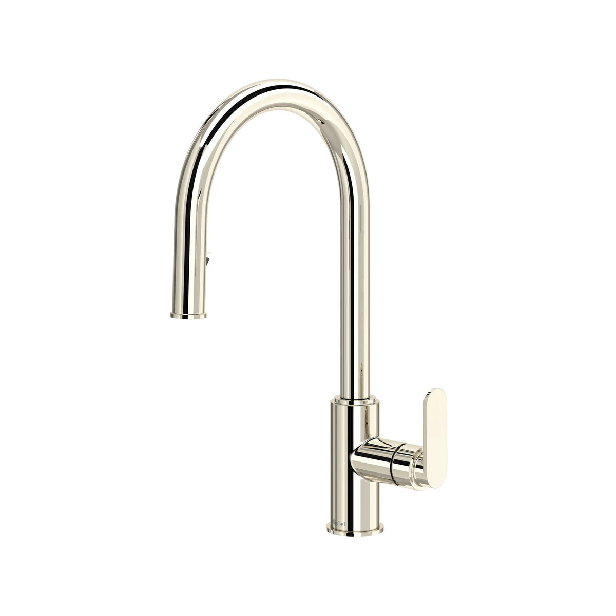 Riobel Arca Touchless Pull-Down Kitchen Faucet C-Spout - Polished Nickel (AA211PN)
