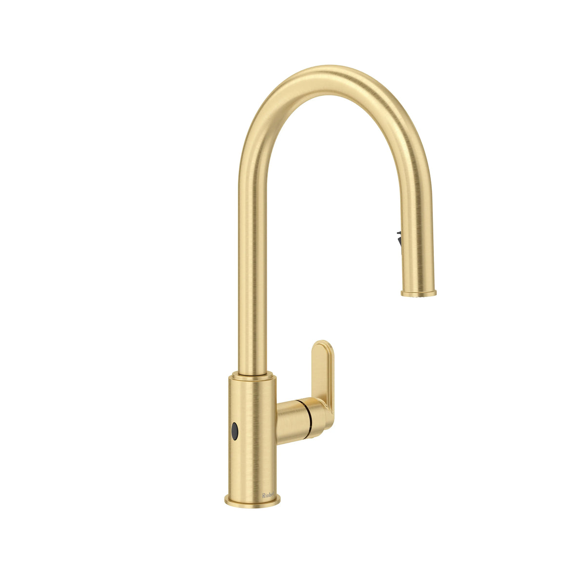 Riobel Arca Touchless Pull-Down Kitchen Faucet C-Spout - Satin Brass US4 (AA211US4)