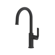 Riobel Authentica Bar/Food Prep Kitchen Faucet with C-Spout - Black (AU601BK)