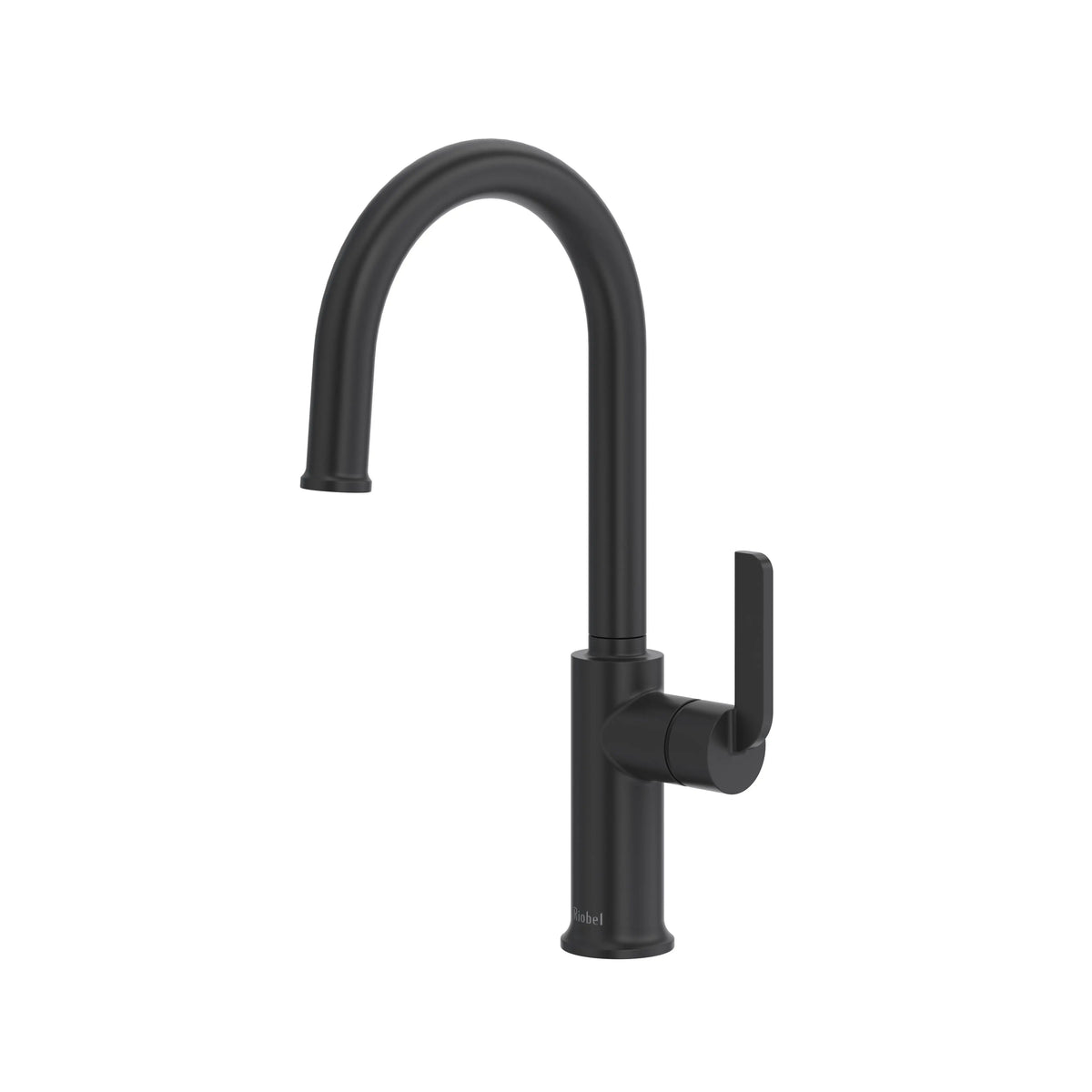 Riobel Authentica Bar/Food Prep Kitchen Faucet with C-Spout - Black (AU601BK)