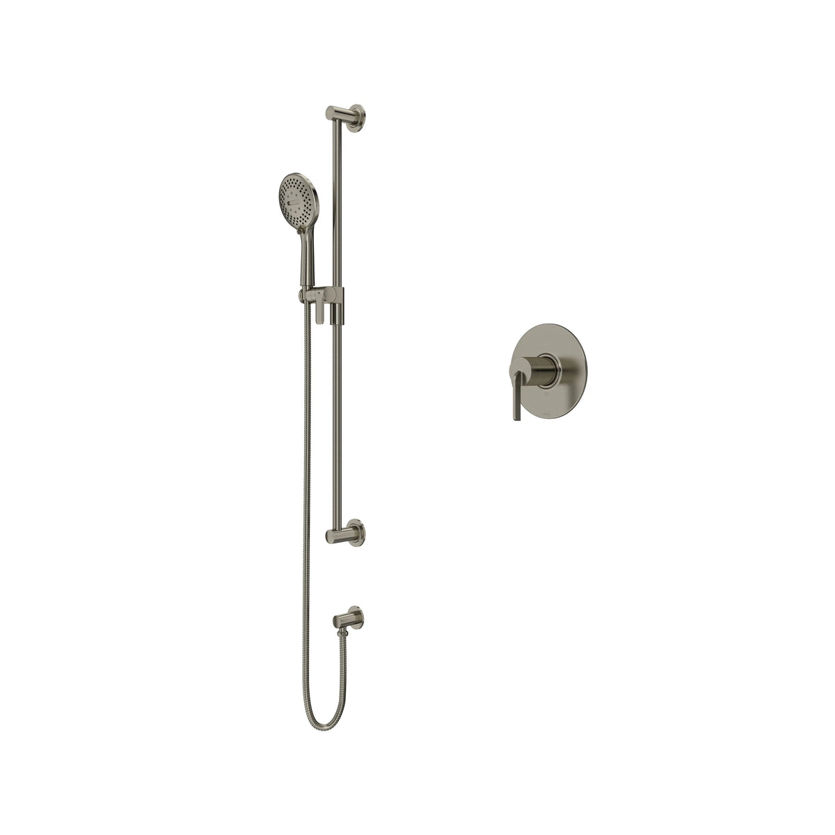 Riobel Authentica Pressure Balance Shower with Hand Shower Set - Brushed Nickel (AU54BN)