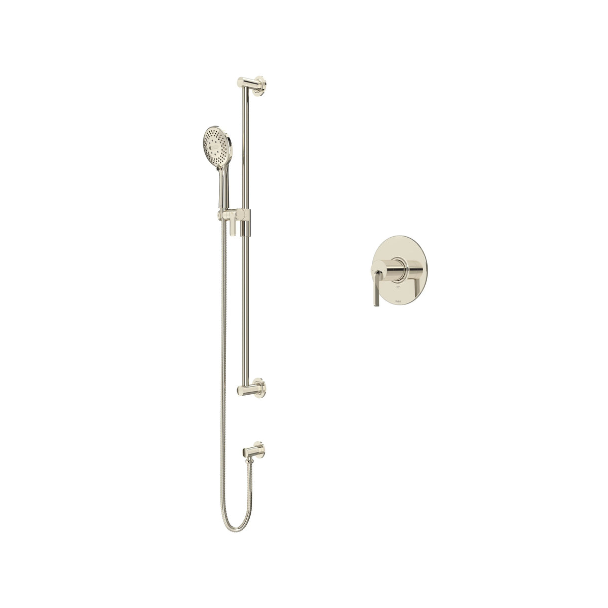 Riobel Authentica Pressure Balance Shower with Hand Shower Set - Polished Nickel (AU54PN-SPEX)
