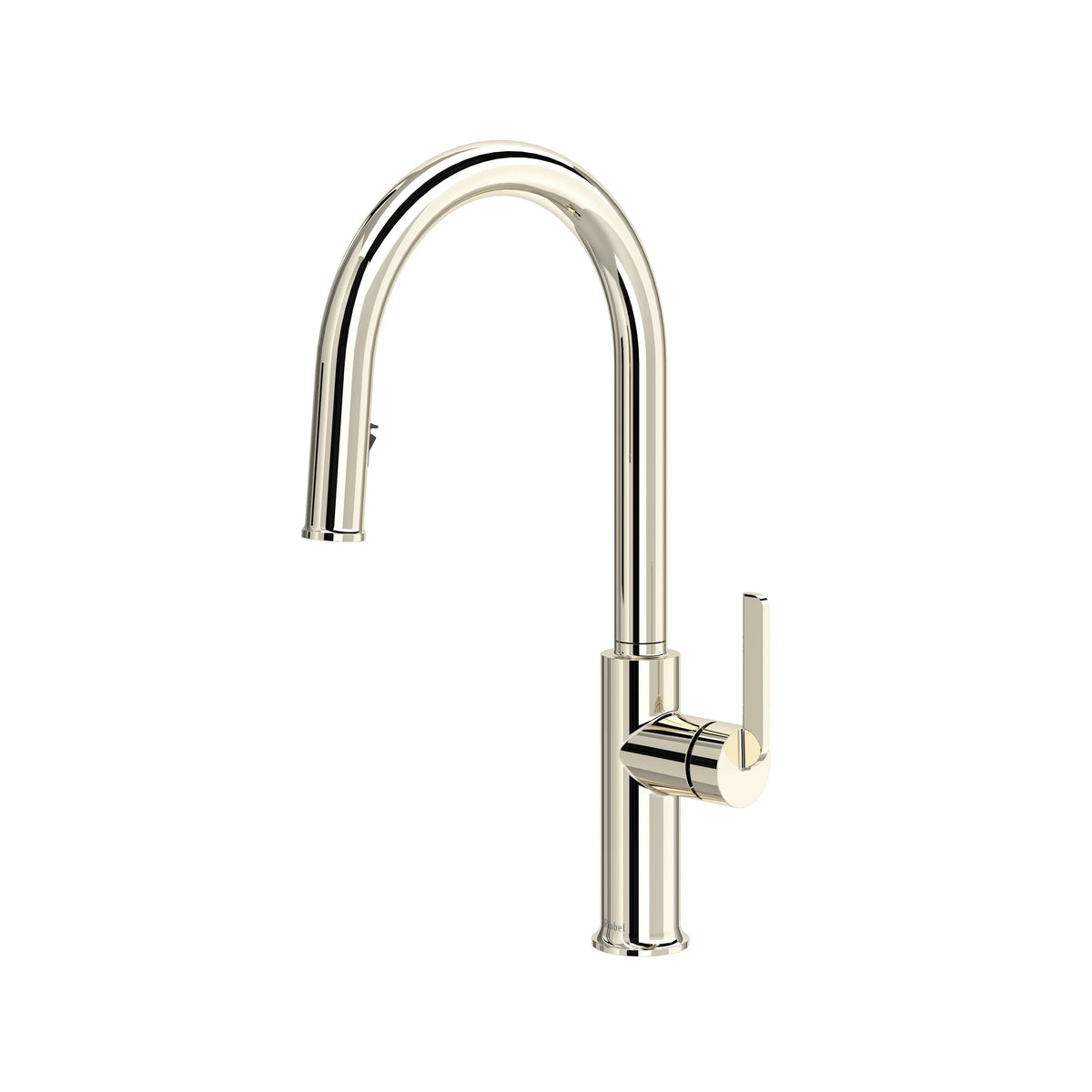 Riobel Authentica Pull-Down Kitchen Faucet with C-Spout - Polished Nickel (AU201PN)