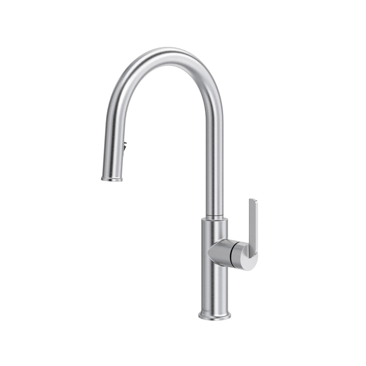 Riobel Authentica Pull-Down Kitchen Faucet with C-Spout - Stainless Steel (AU201SS)