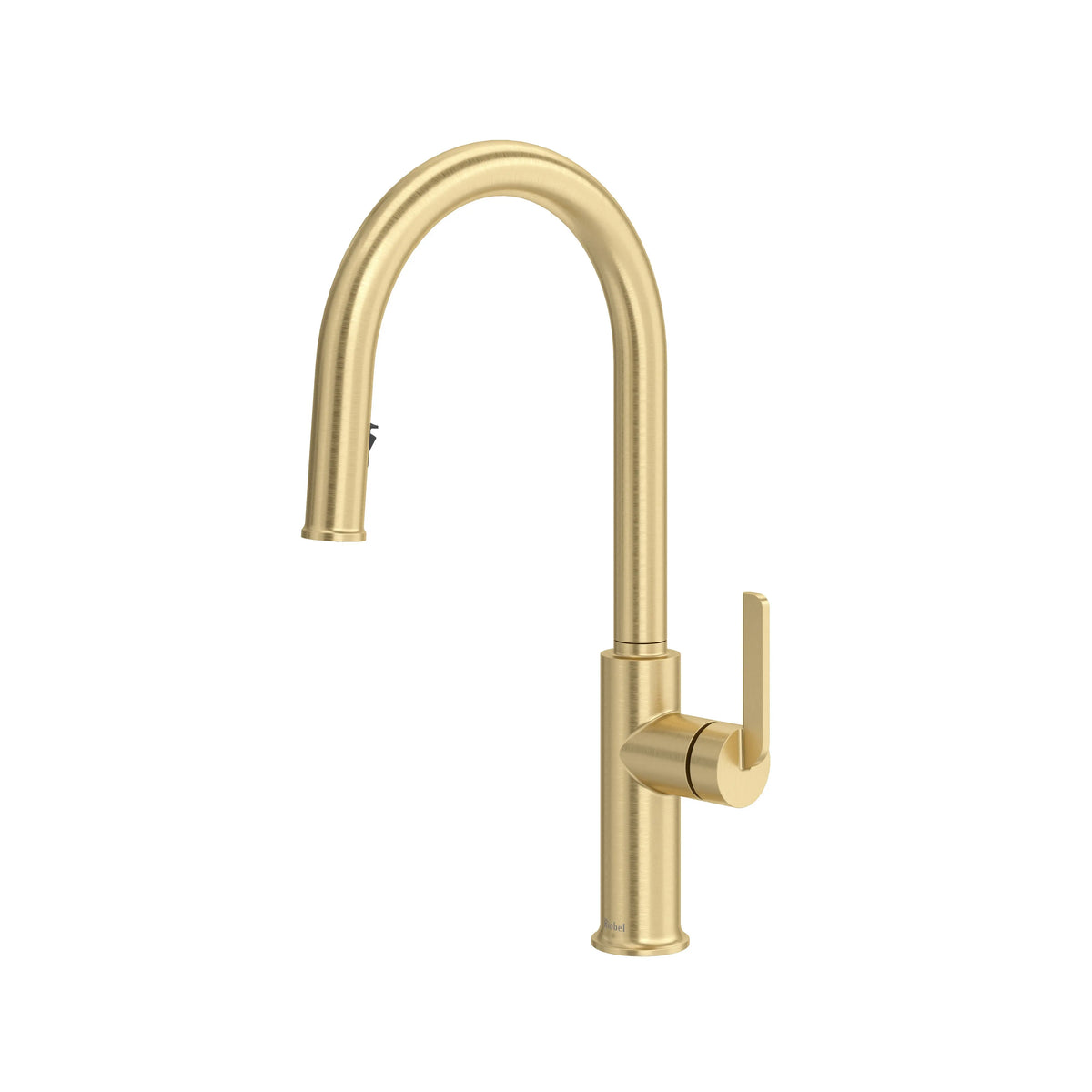 Riobel Authentica Pull-Down Kitchen Faucet with C-Spout - Satin Brass US4 (AU201US4)