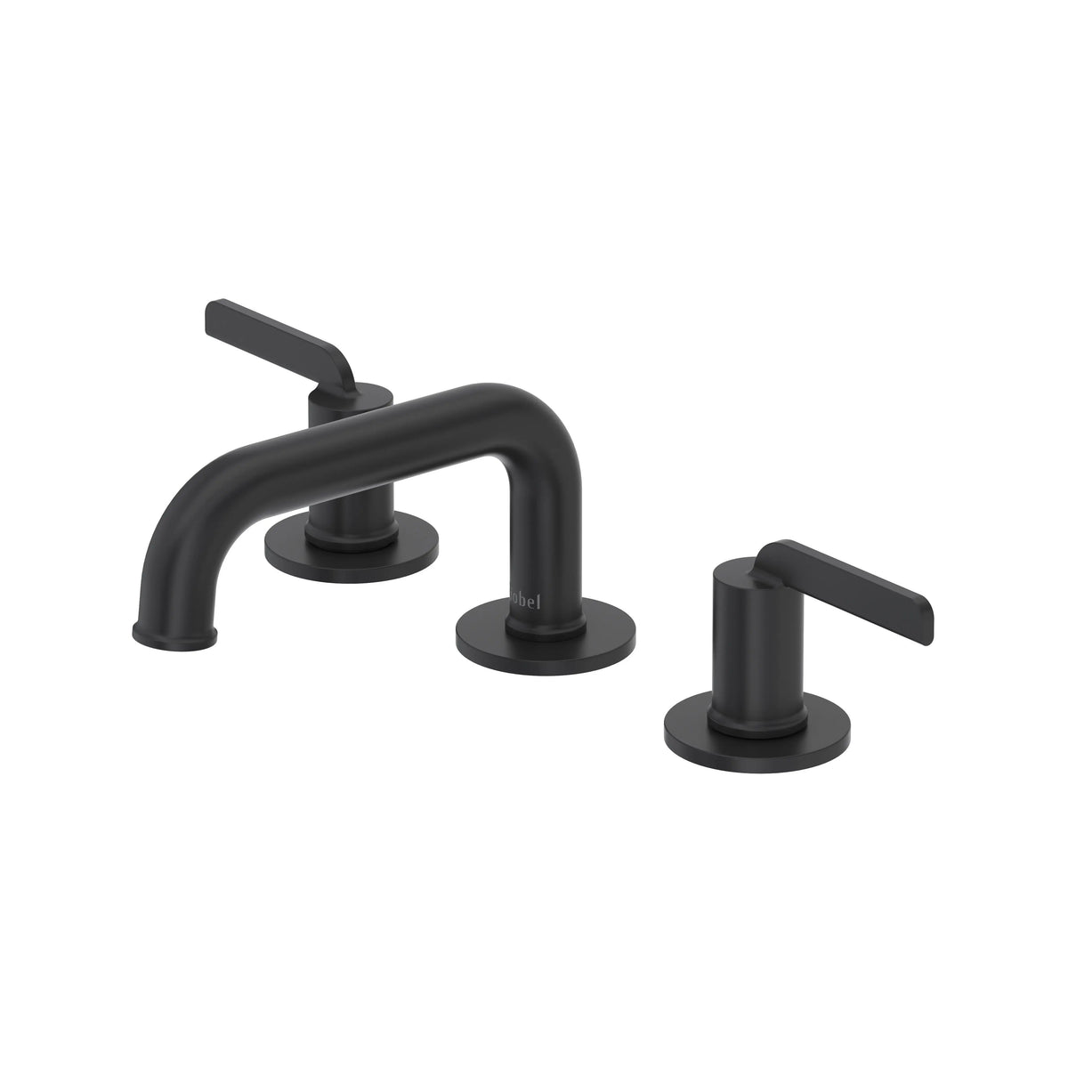 Riobel Authentica Widespread Bathroom Faucet with Low Spout - Black (AUSQ08BK)